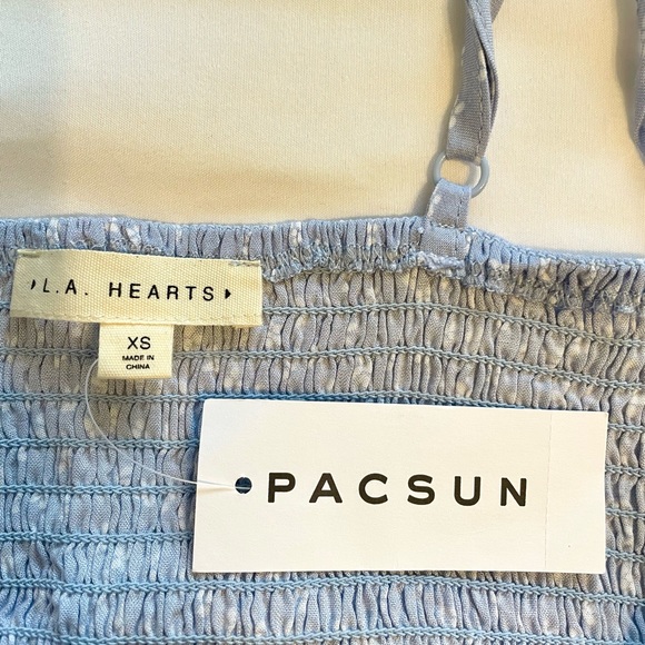 Pacsun Cropped Floral Cami in Light Blue (Size XS) - Picture 3 of 6